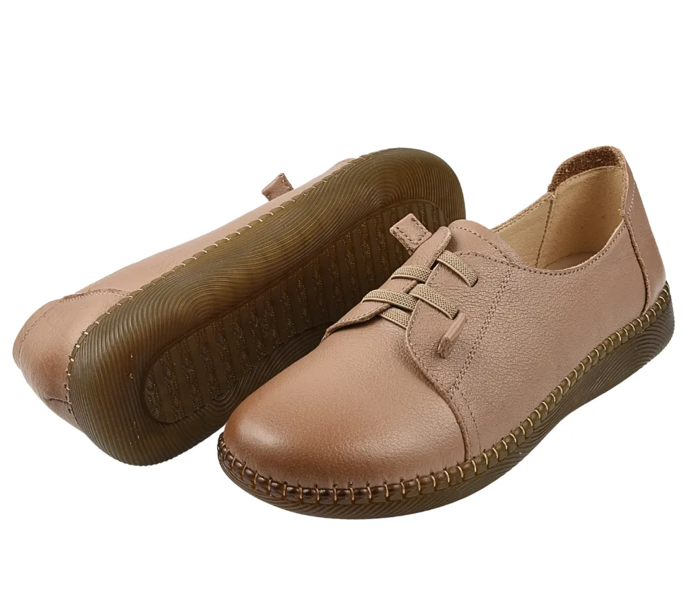 Pantofi casual, dama, FORMAZIONE, B33668 taupe, piele naturala