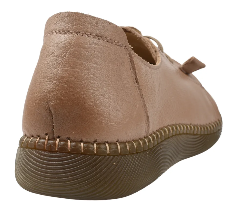 Pantofi casual, dama, FORMAZIONE, B33668 taupe, piele naturala