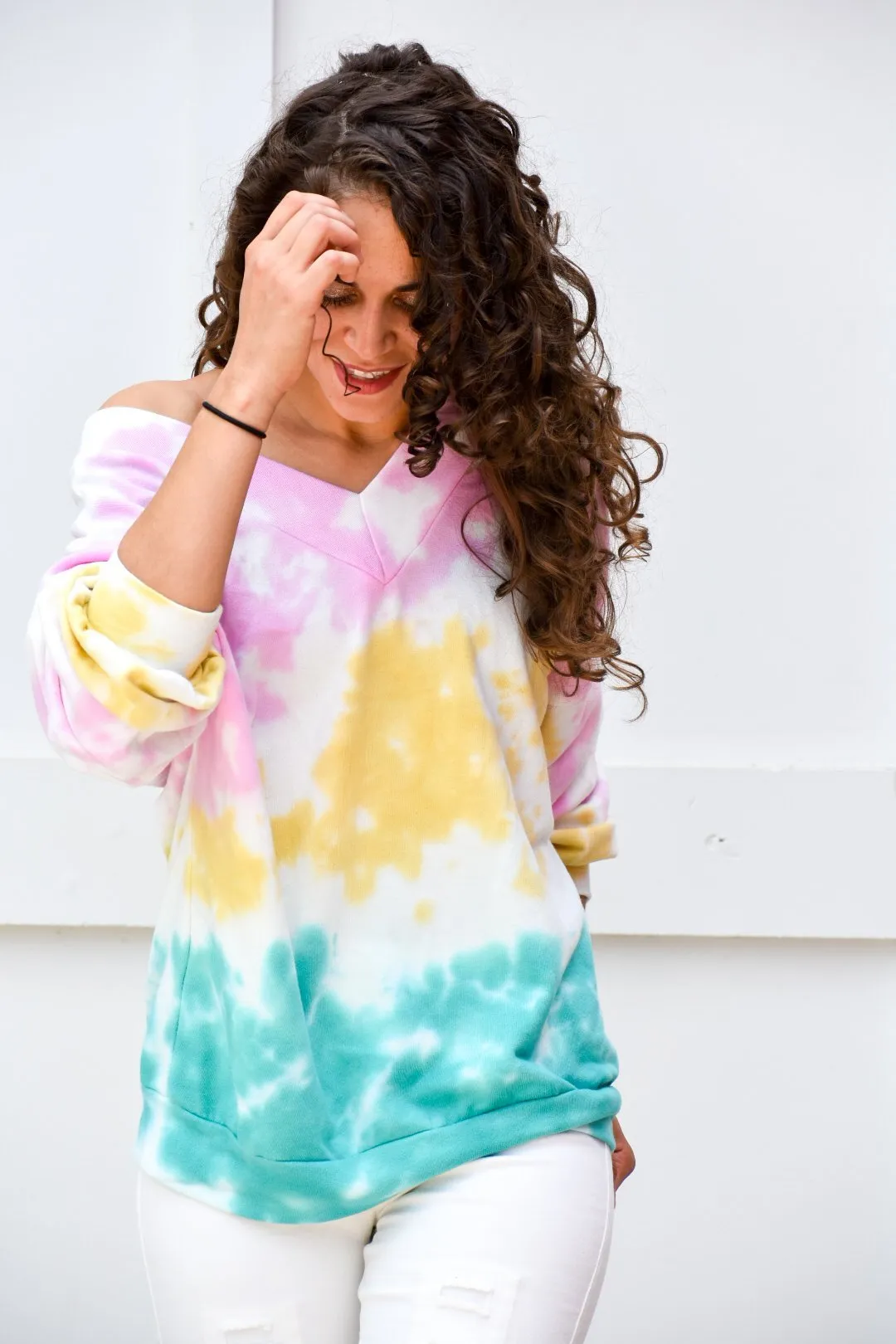 Power Of Your Love Tie Dye Pullover Sweater