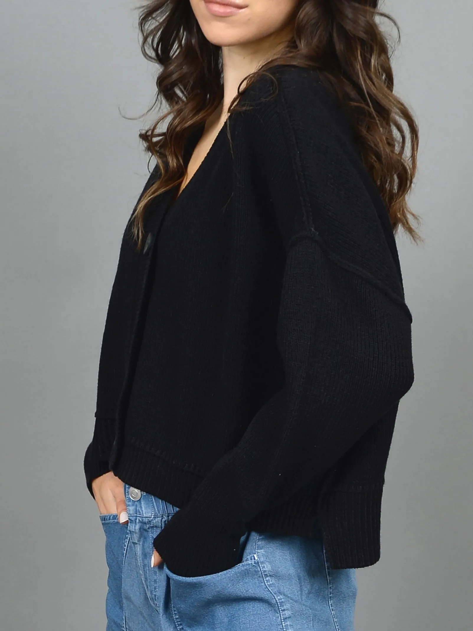 RD STYLE Button Front Cardigan