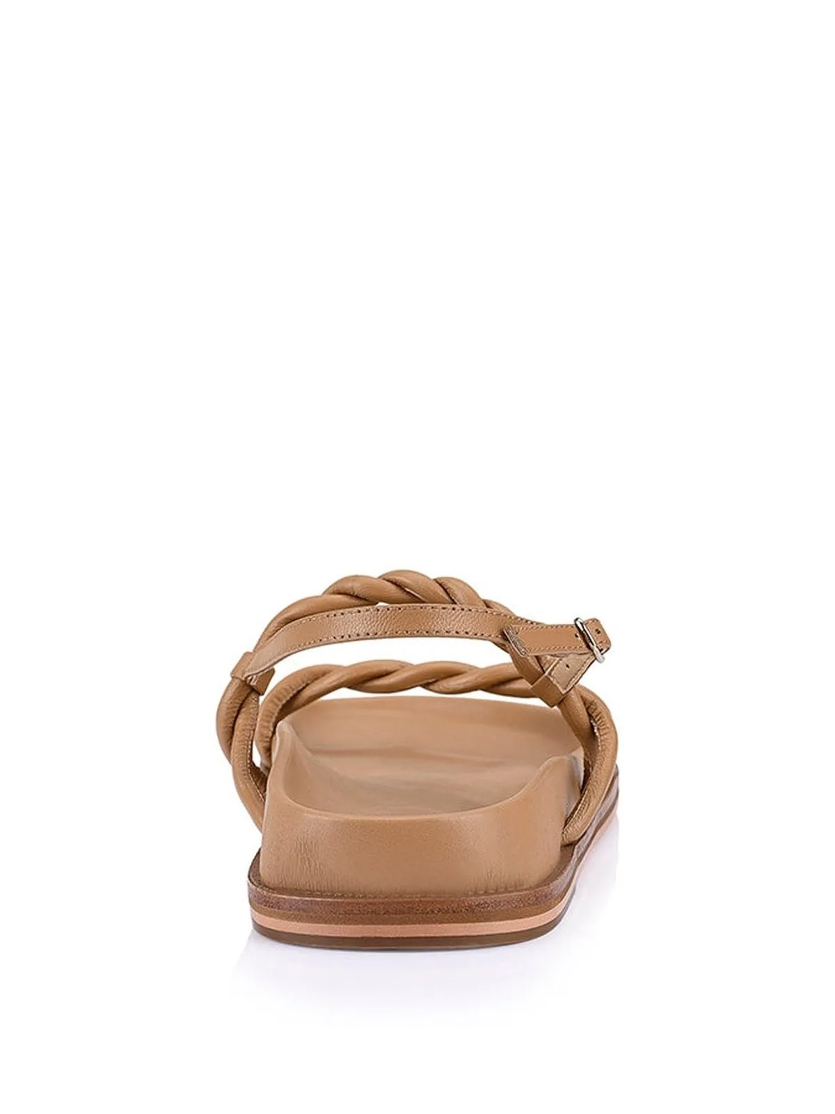 Rebekha Footbed Sandals - Soft Tan Leather