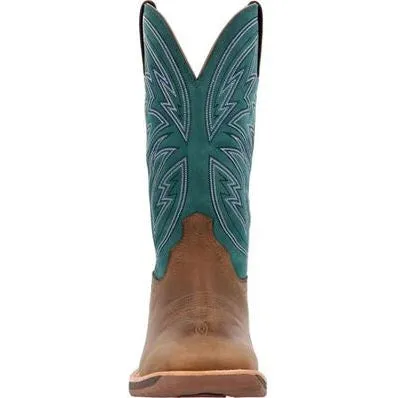 Rocky Men's Tall Oaks 12" ST Slip Resist Western Work Boot -Teal- RKW0406