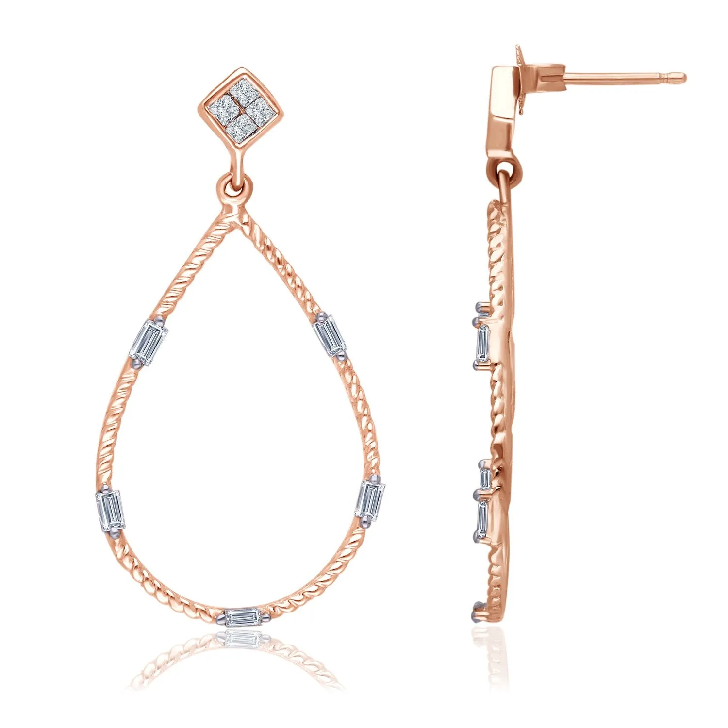 Rose Gold Diamond Legendary Earrings