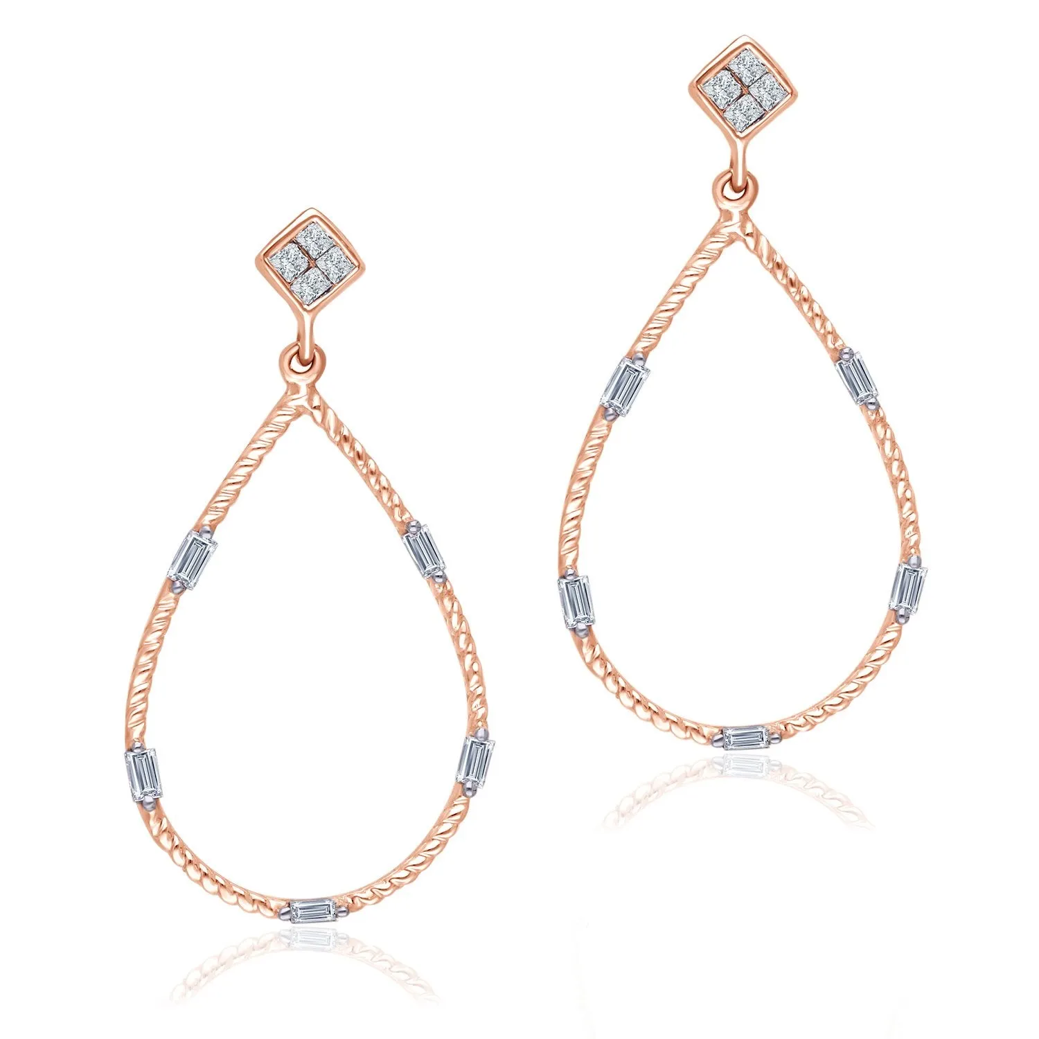 Rose Gold Diamond Legendary Earrings