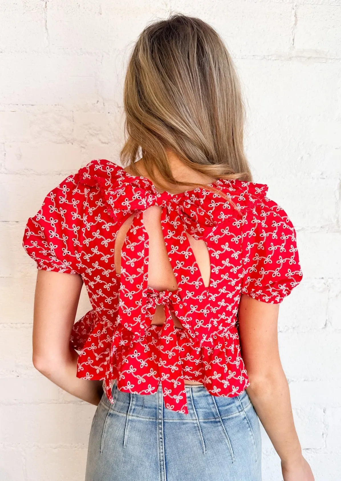 Ruby Ruffle Top