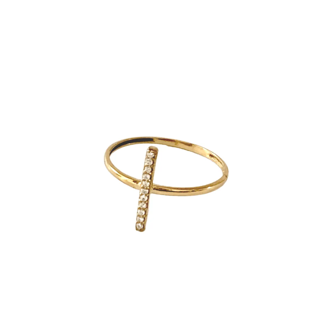 SAHMANI 18k Gold Spine Staking Ring