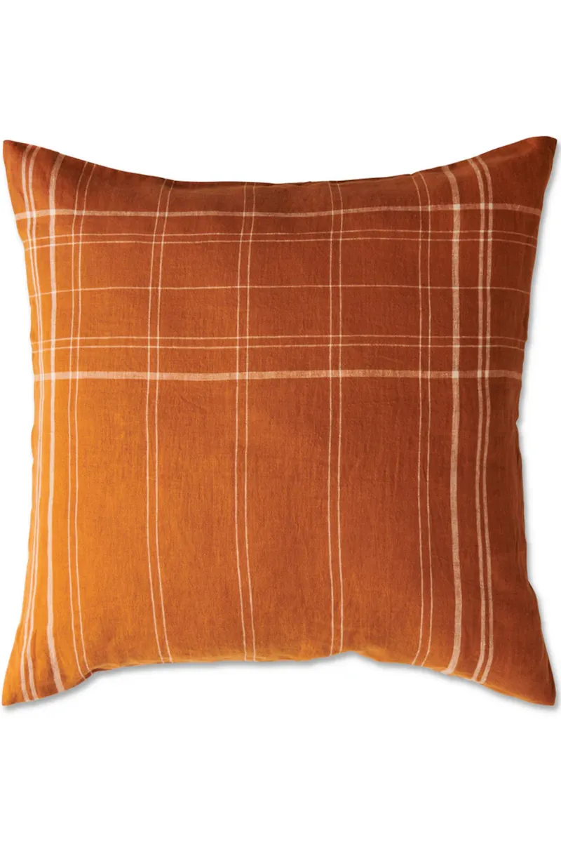 Santa Monica Pecan Tartan Pillowcases