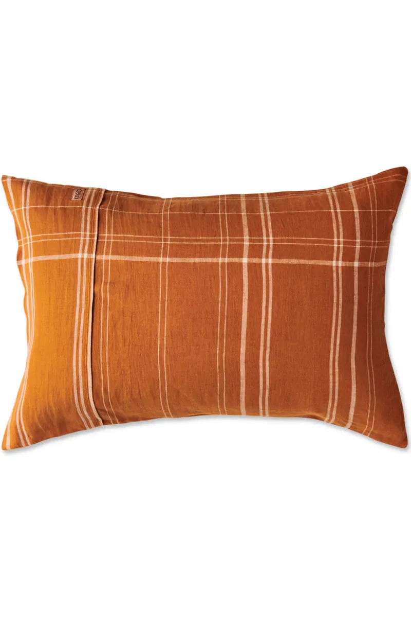 Santa Monica Pecan Tartan Pillowcases