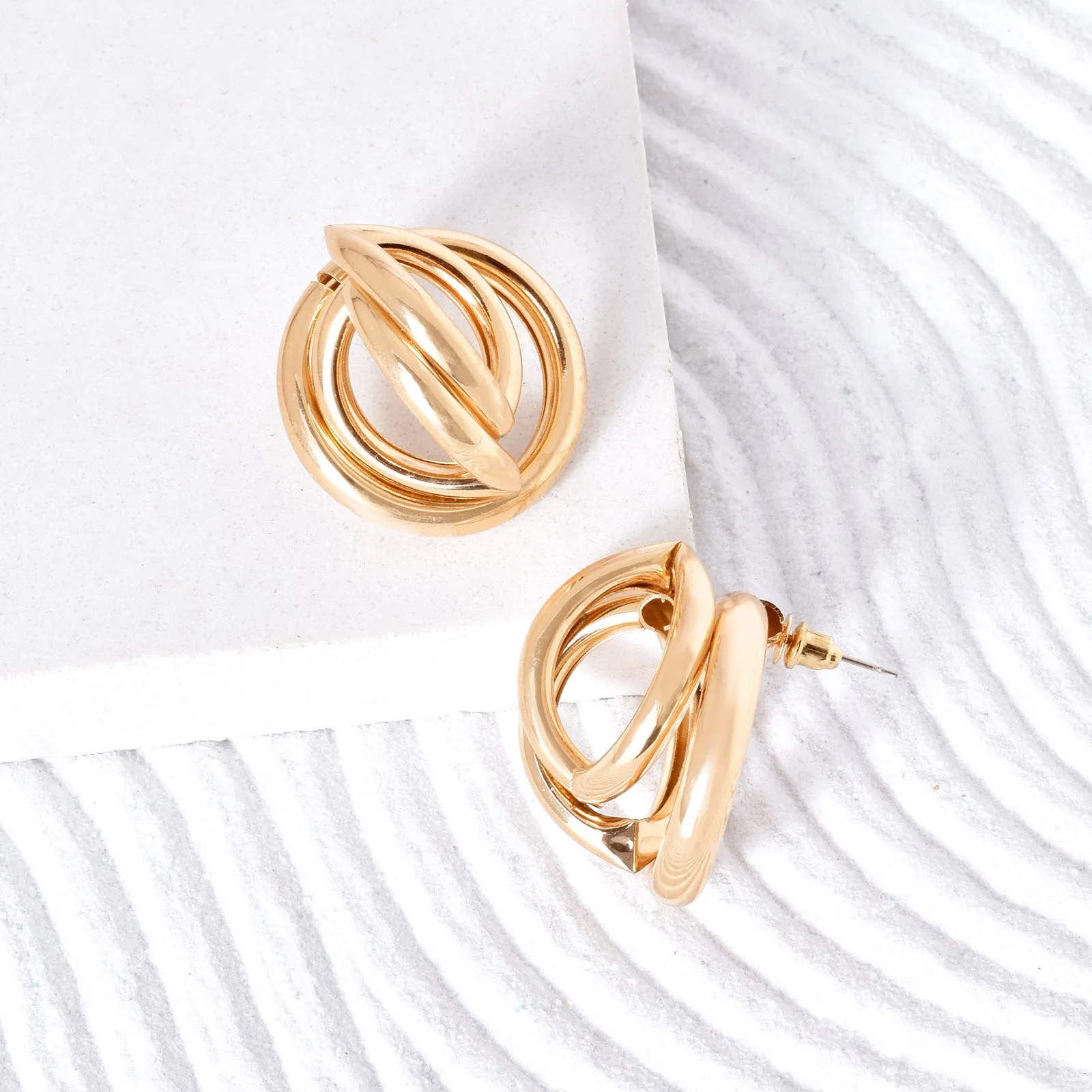 Sapphira Gold Earrings