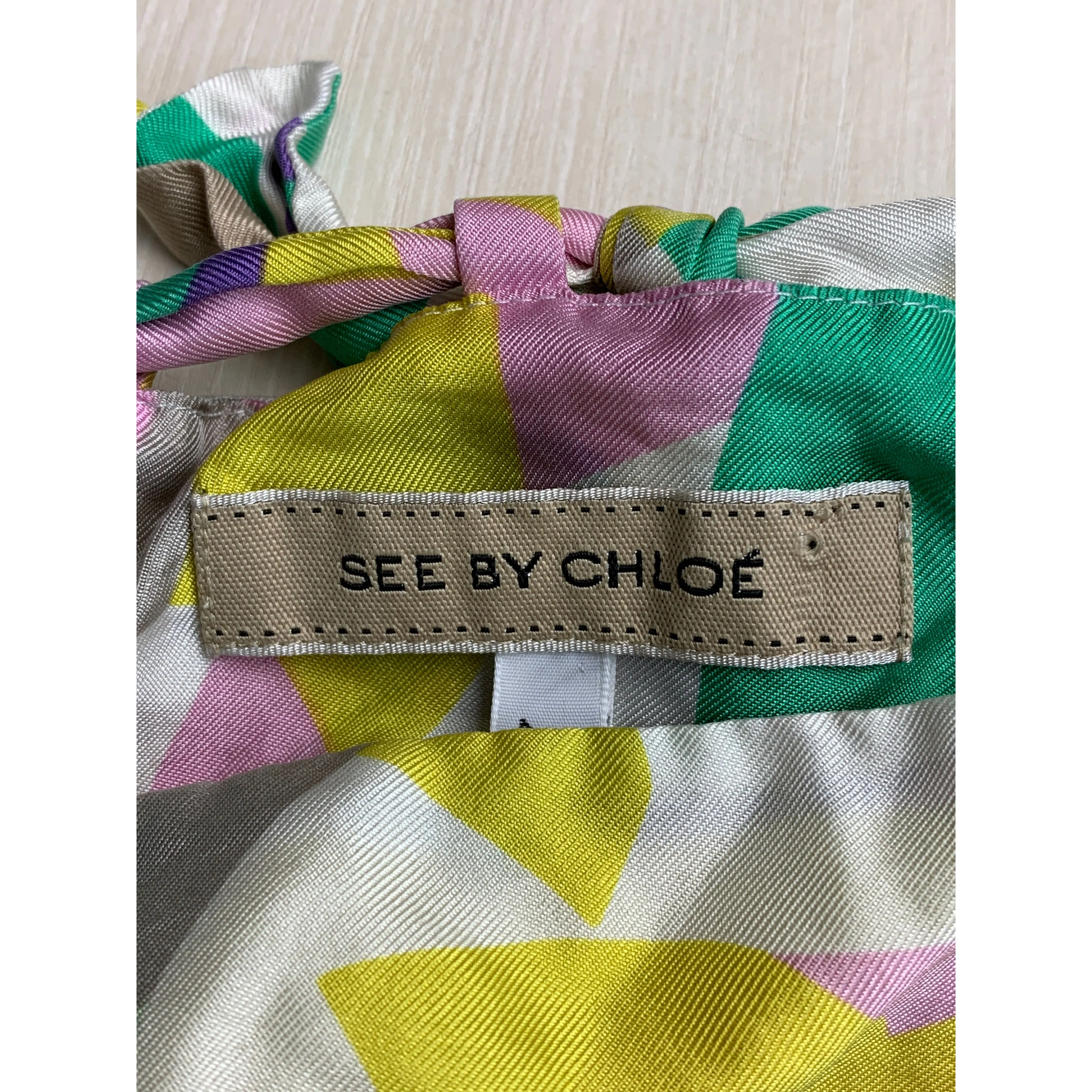 #SEE BY CHLOE/SL Blouse/40/MLT/Silk/All Over Print