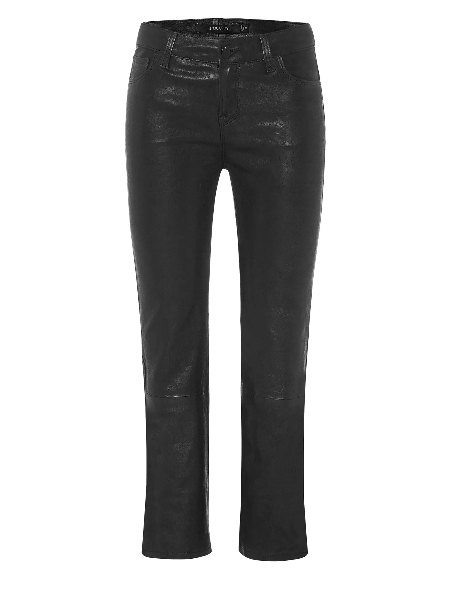 Selena Mid-Rise Crop Bootcut - Leather