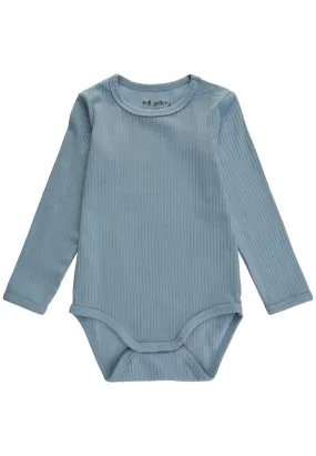 SGGalileo Wide Rib L/S Bodysuit - DUSTY BLUE