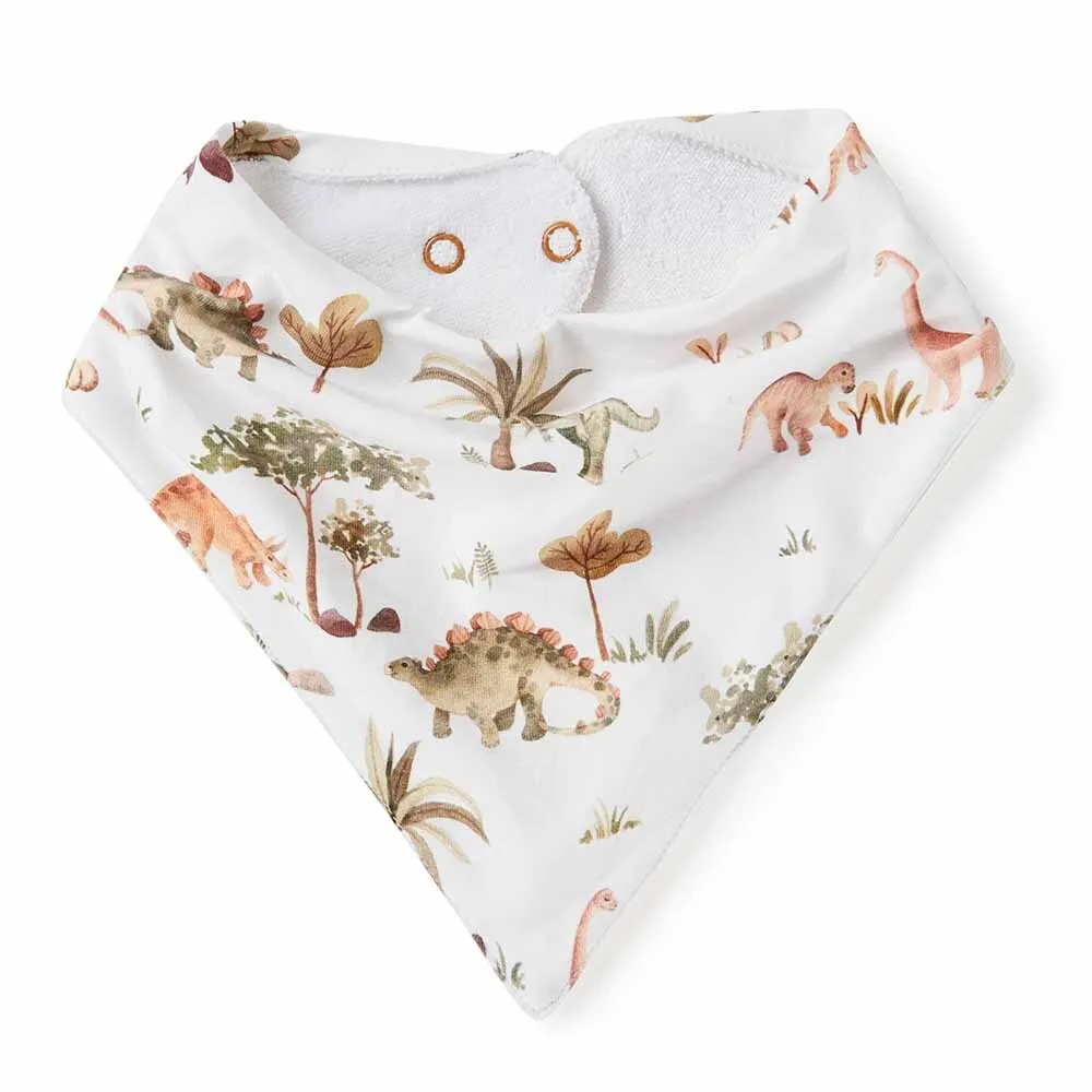 Snuggle Hunny Dribble Bib - Dino