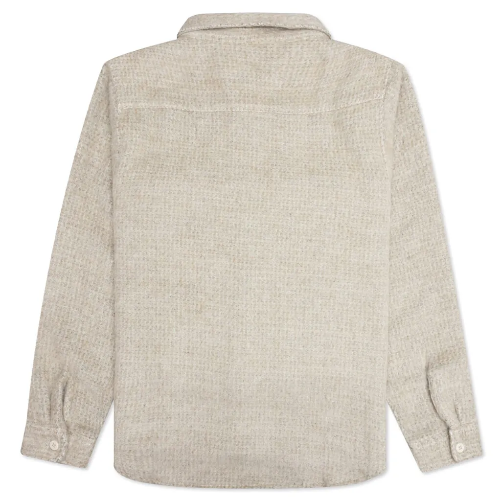 Speckled Wool CPO Shirt - Bone