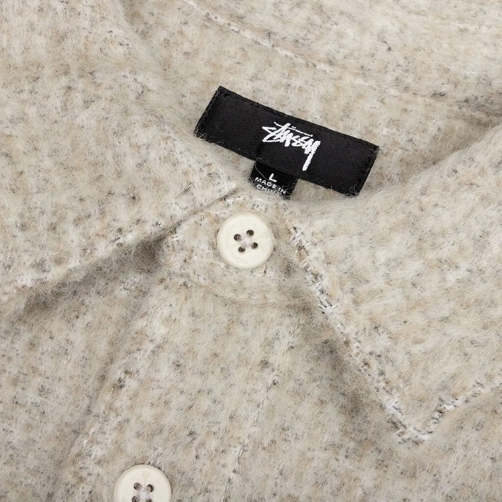 Speckled Wool CPO Shirt - Bone