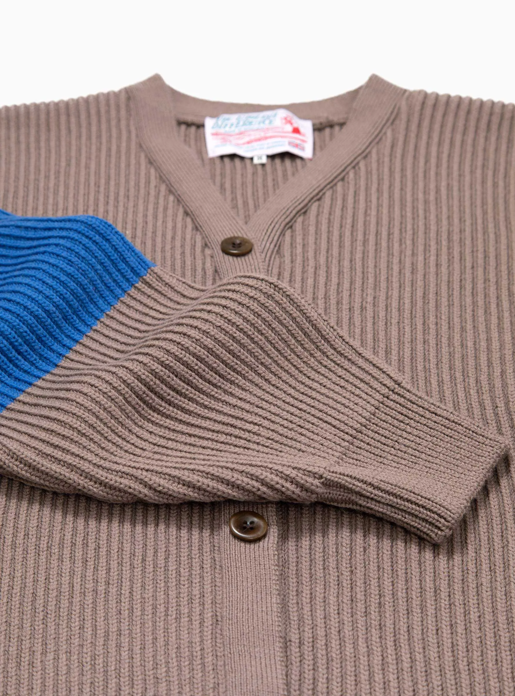 Sports Merino Wool Cardigan Earth