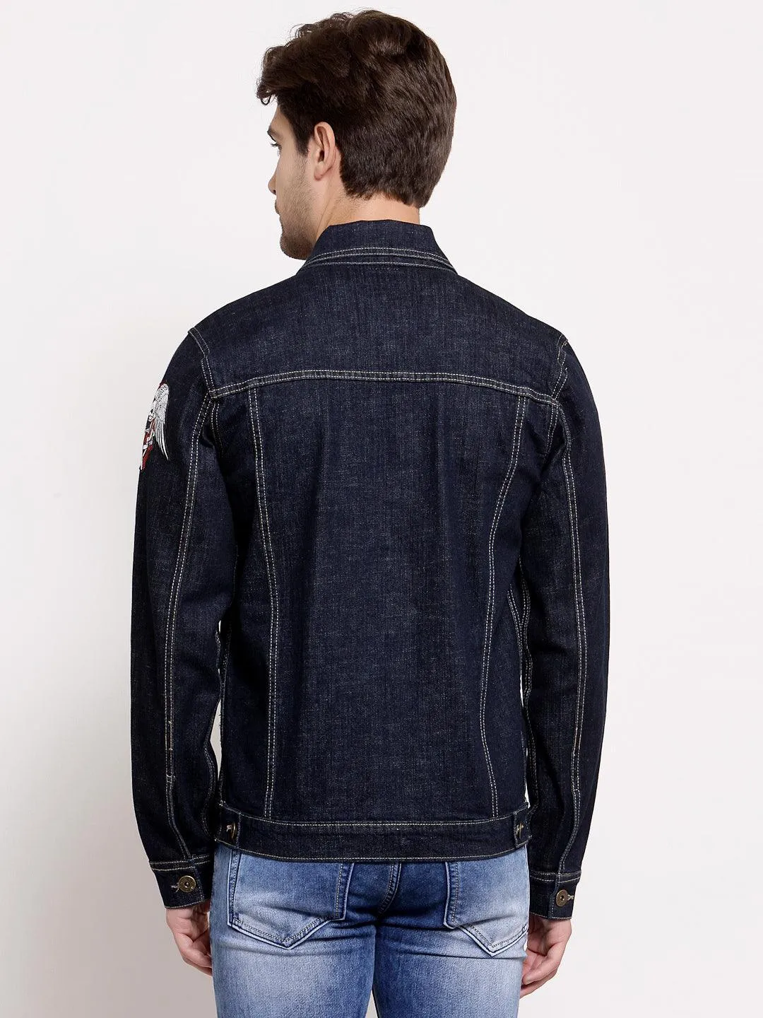 Style Quotient Mens Solid Denim Jackets