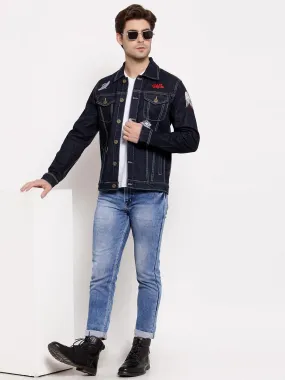 Style Quotient Mens Solid Denim Jackets