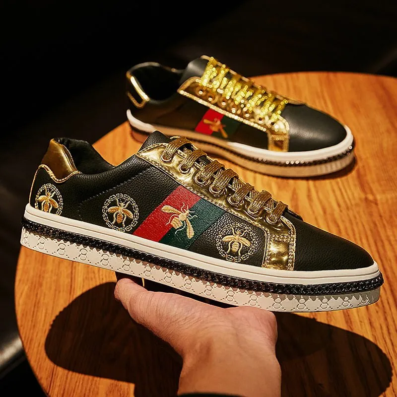 Stylish Brand Embroidered Skateboarding Sneakers