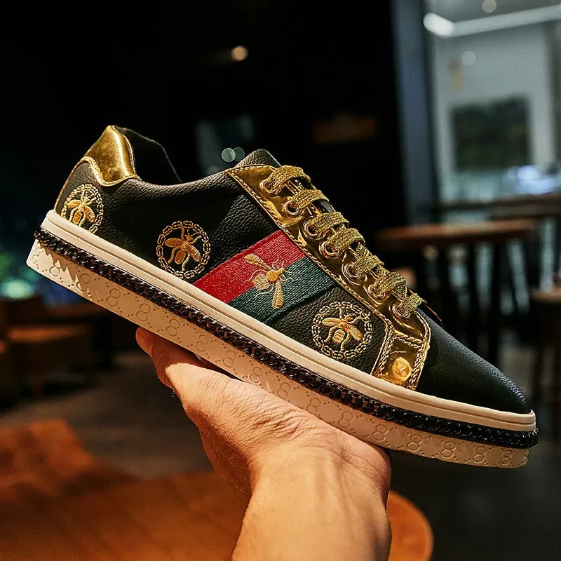 Stylish Brand Embroidered Skateboarding Sneakers