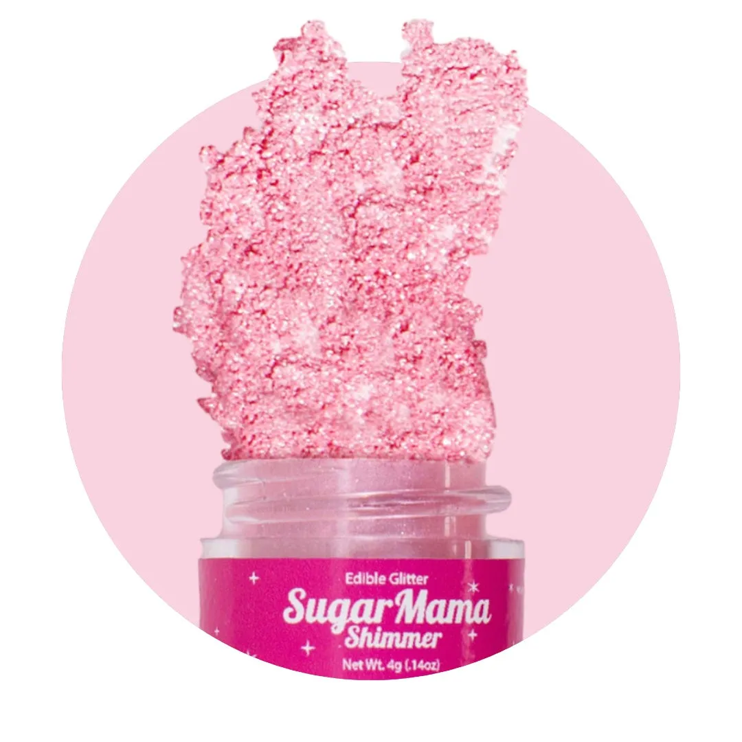 Sugar Mama Edible Shimmer Glitter  Pink