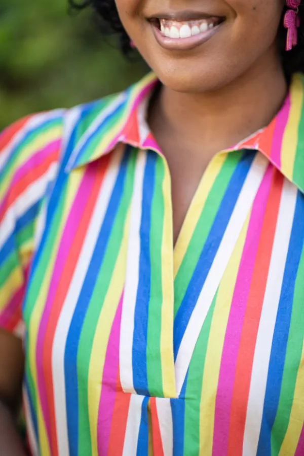 The Sinclair Top in Stripes