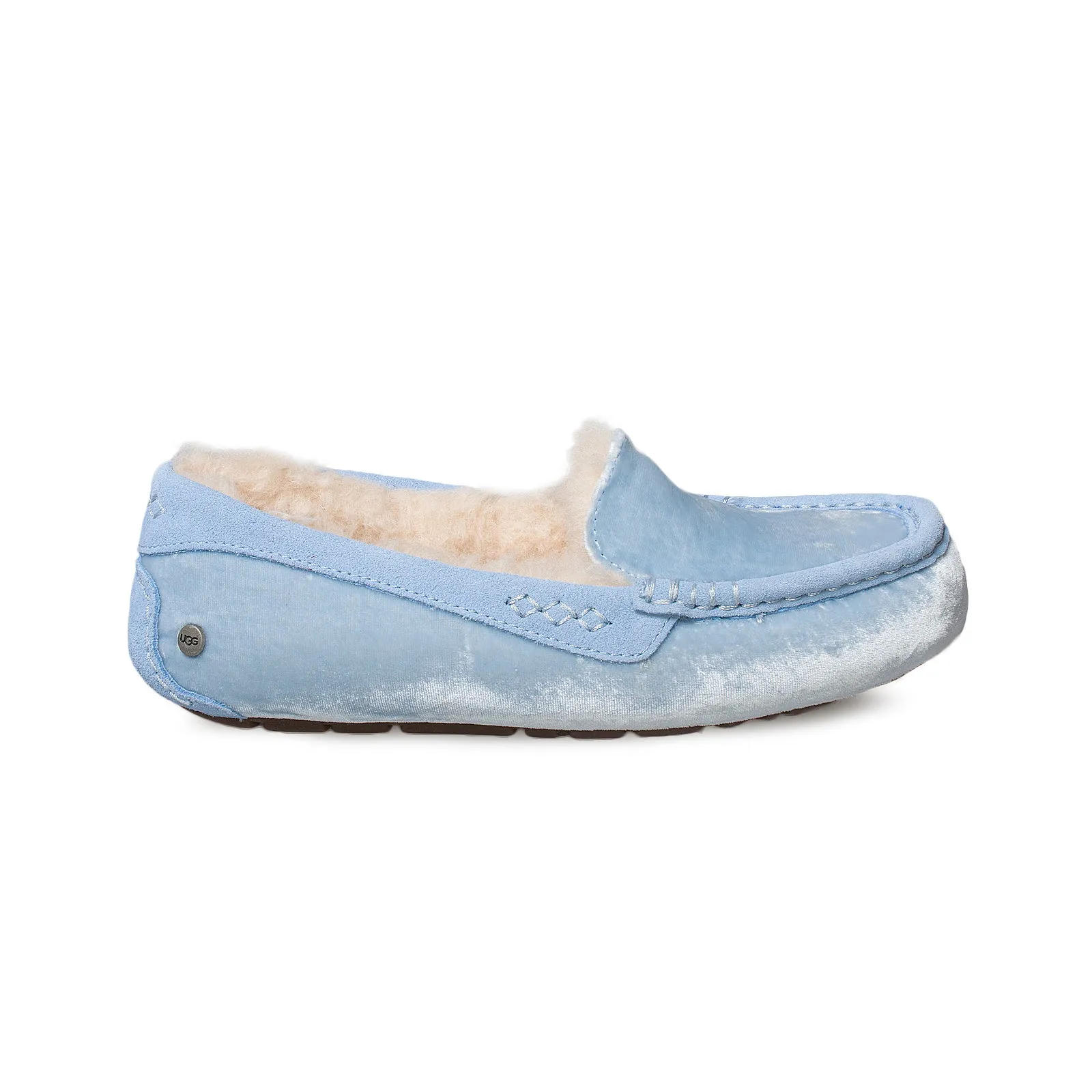 UGG Ansley Velvet Whisper Blue Slippers - Women's