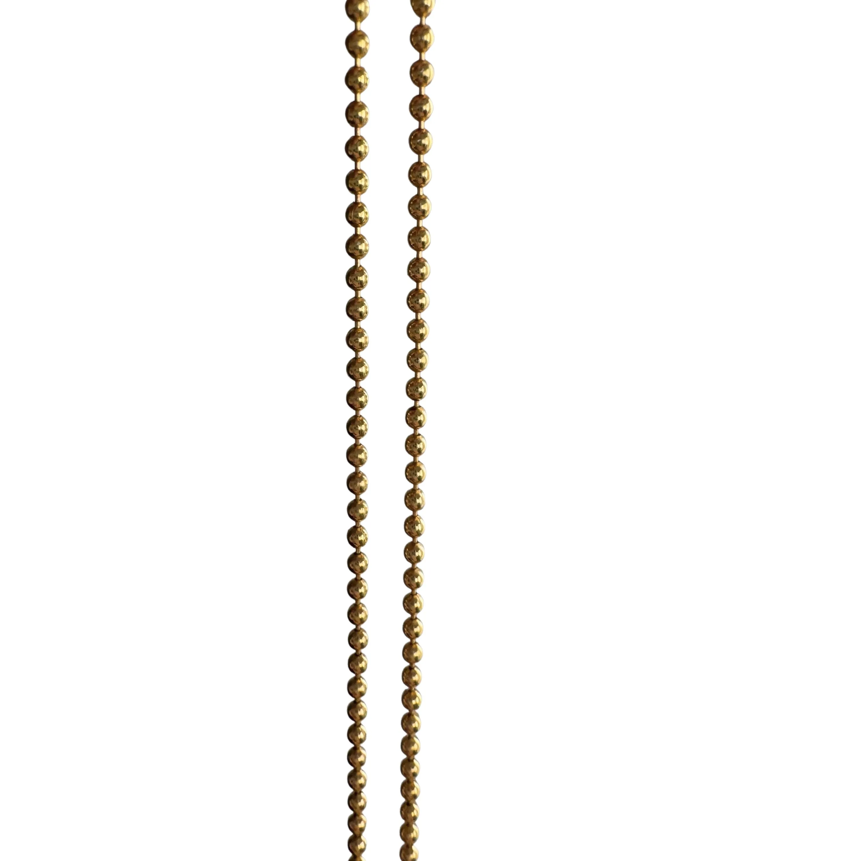 V I N T A G E // classic ball bead / 14k UnoAErre ball bead chain necklace / ~18