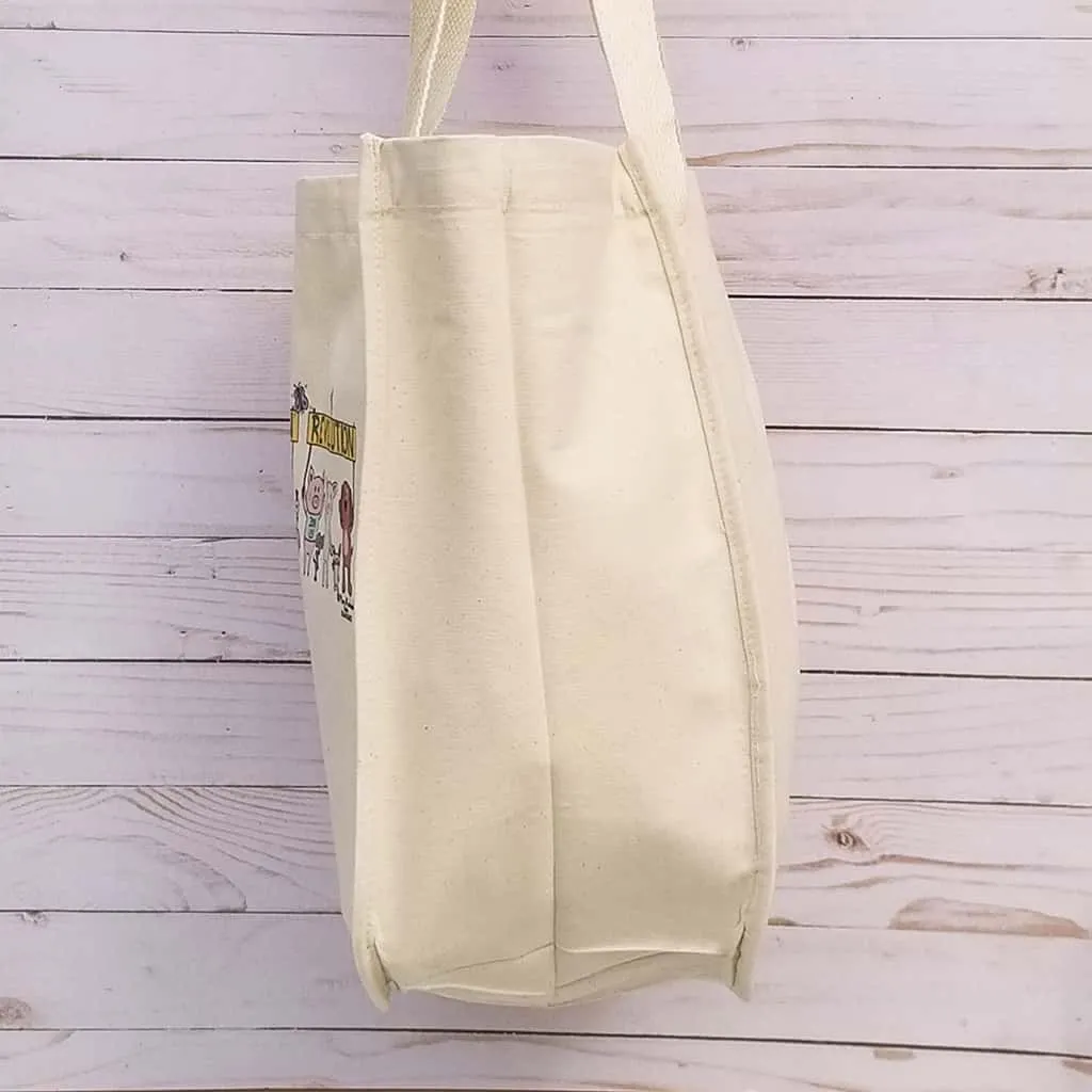 Vegan Revolution Organic Cotton Medium Canvas Tote