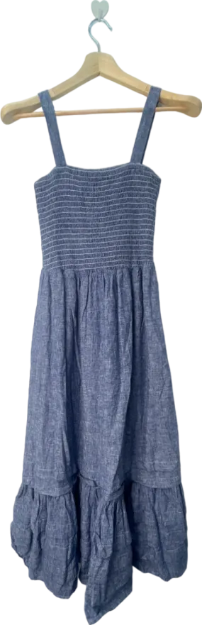 Very Blue Sleeveless Ruffled Hem Dress UK Size 12