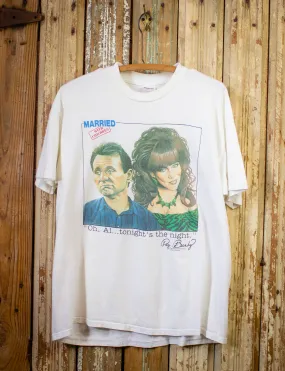 Vintage Married With Children Graphic T Shirt 1987 White XL