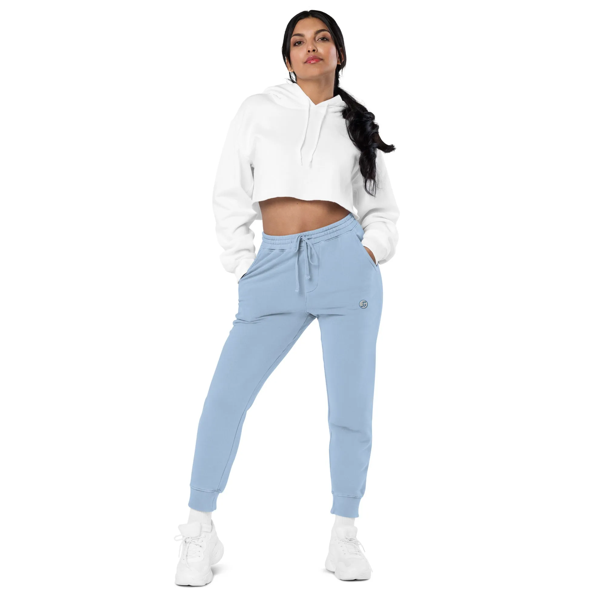 Vintage Vibes Joggers – Carolina Blue