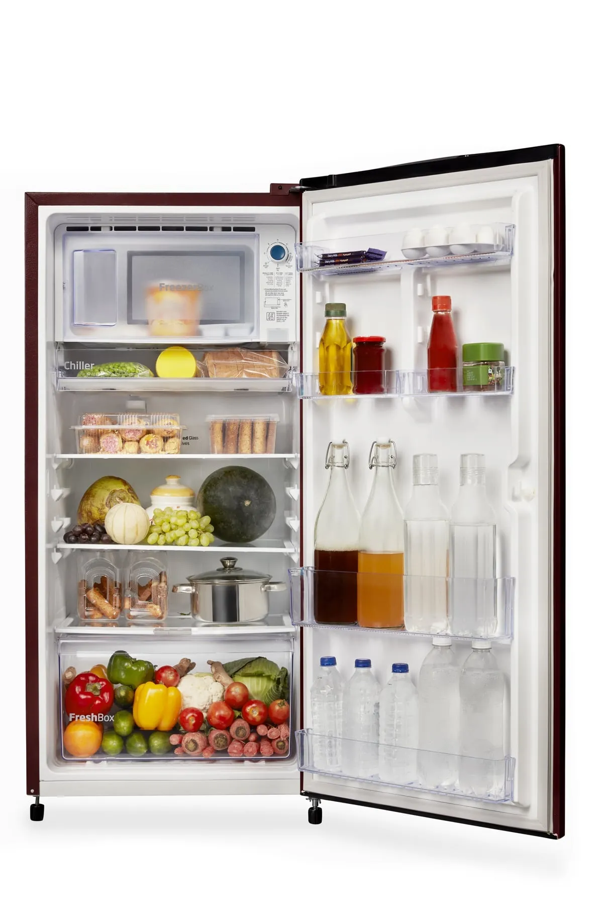 Voltas Beko 185 L, 3 Star, Single Door DC Refrigerator (Fressia Wine)