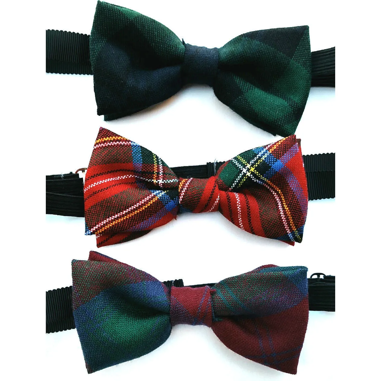 Wool Bow Ties, Pre-Tied — [ 16 Tartans ]